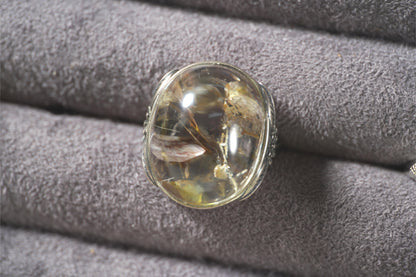 Designer-Exclusive VIII White Tea Phantom Quartz Ring