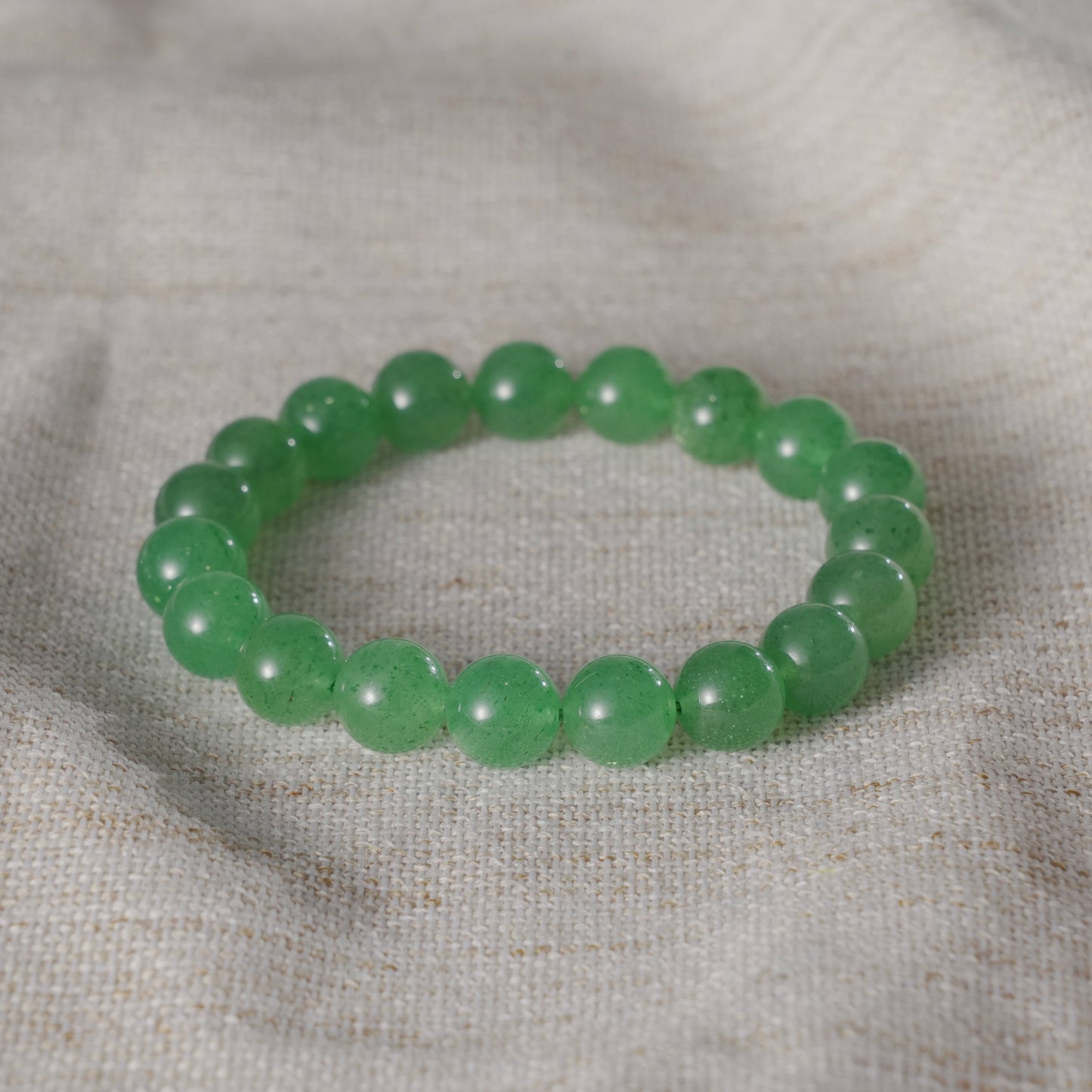 Healing Green Fluorite Bracelet front view