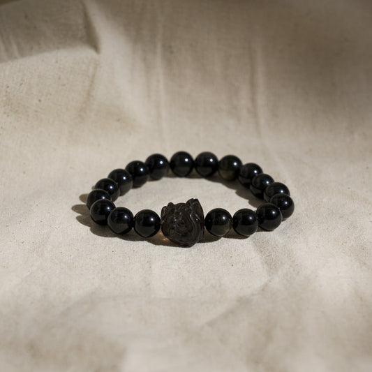 Obsidian Bracelet front view